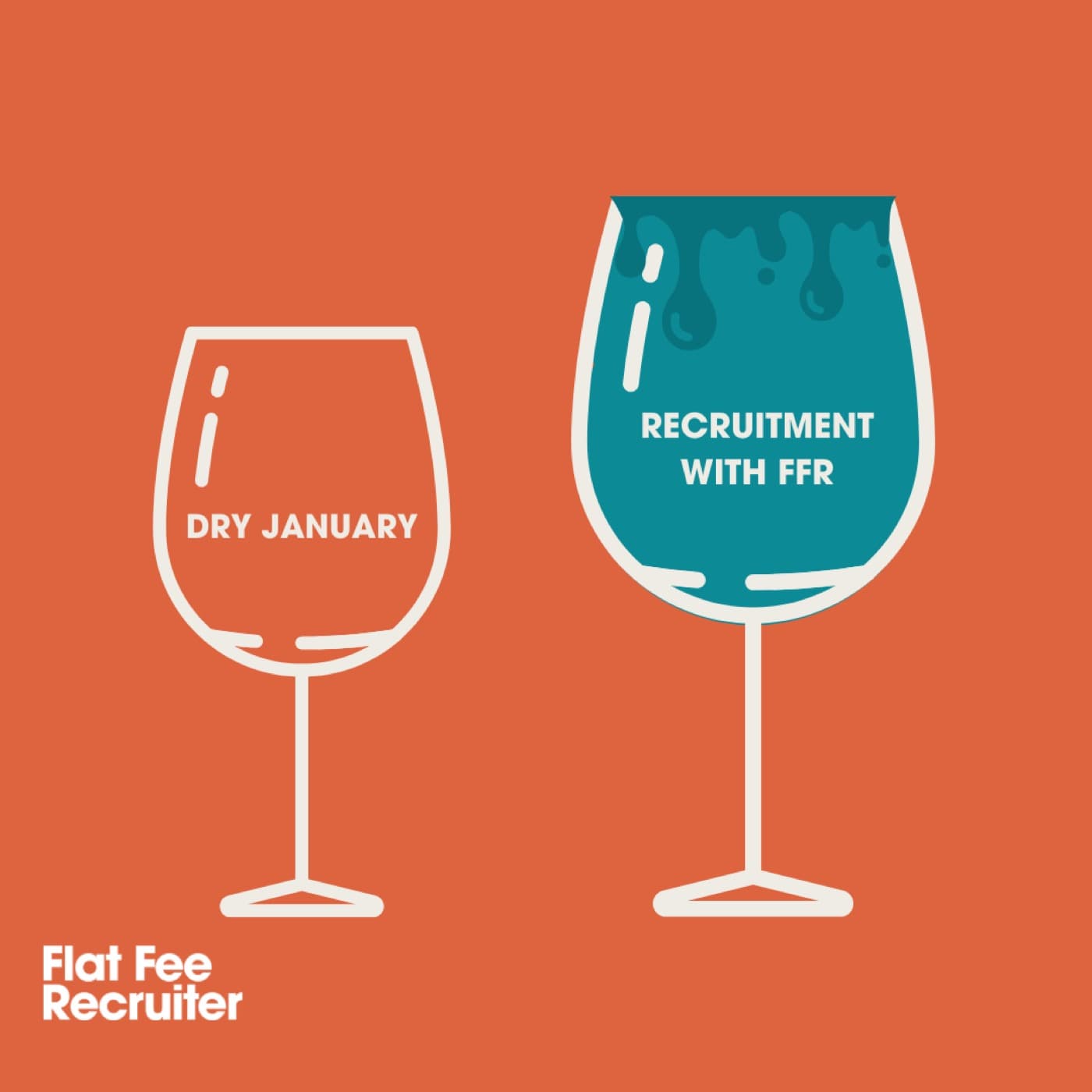 Dry January promotional design